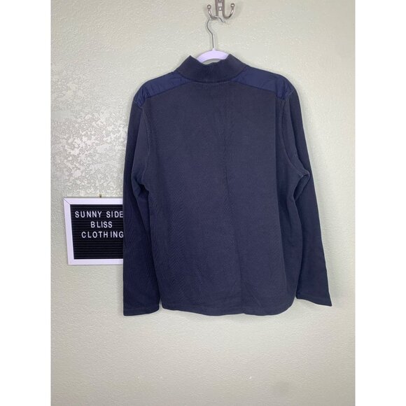 Hugo Boss Men’s Blue Sidney Quarter Zip Pullover Sweater Size Extra Large - Picture 8 of 13